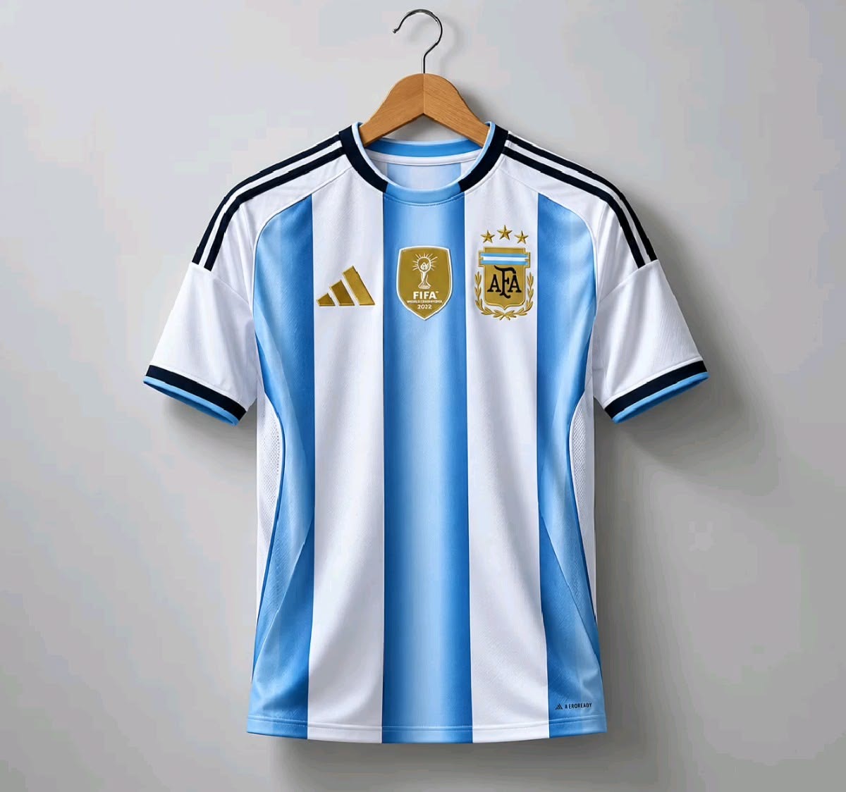 Maillot Argentine · céleste / blanc