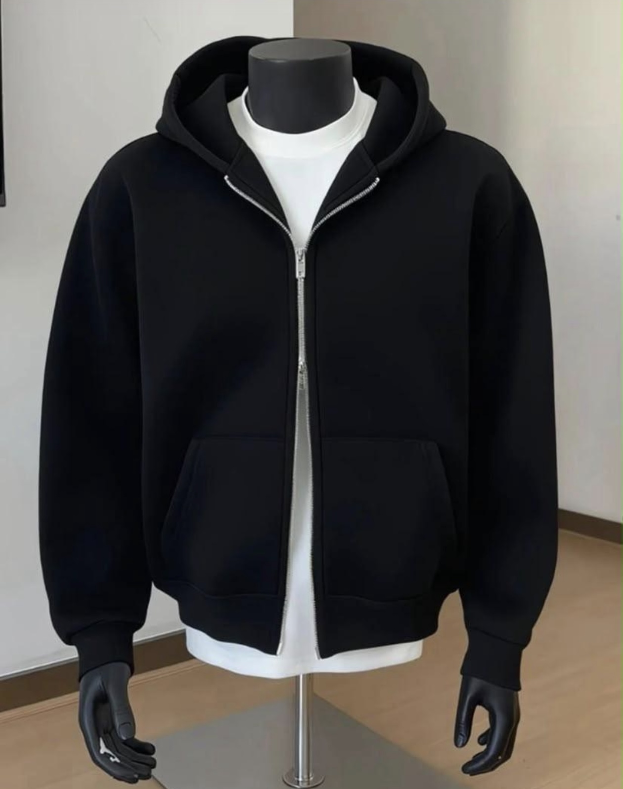 Pull zip - noir